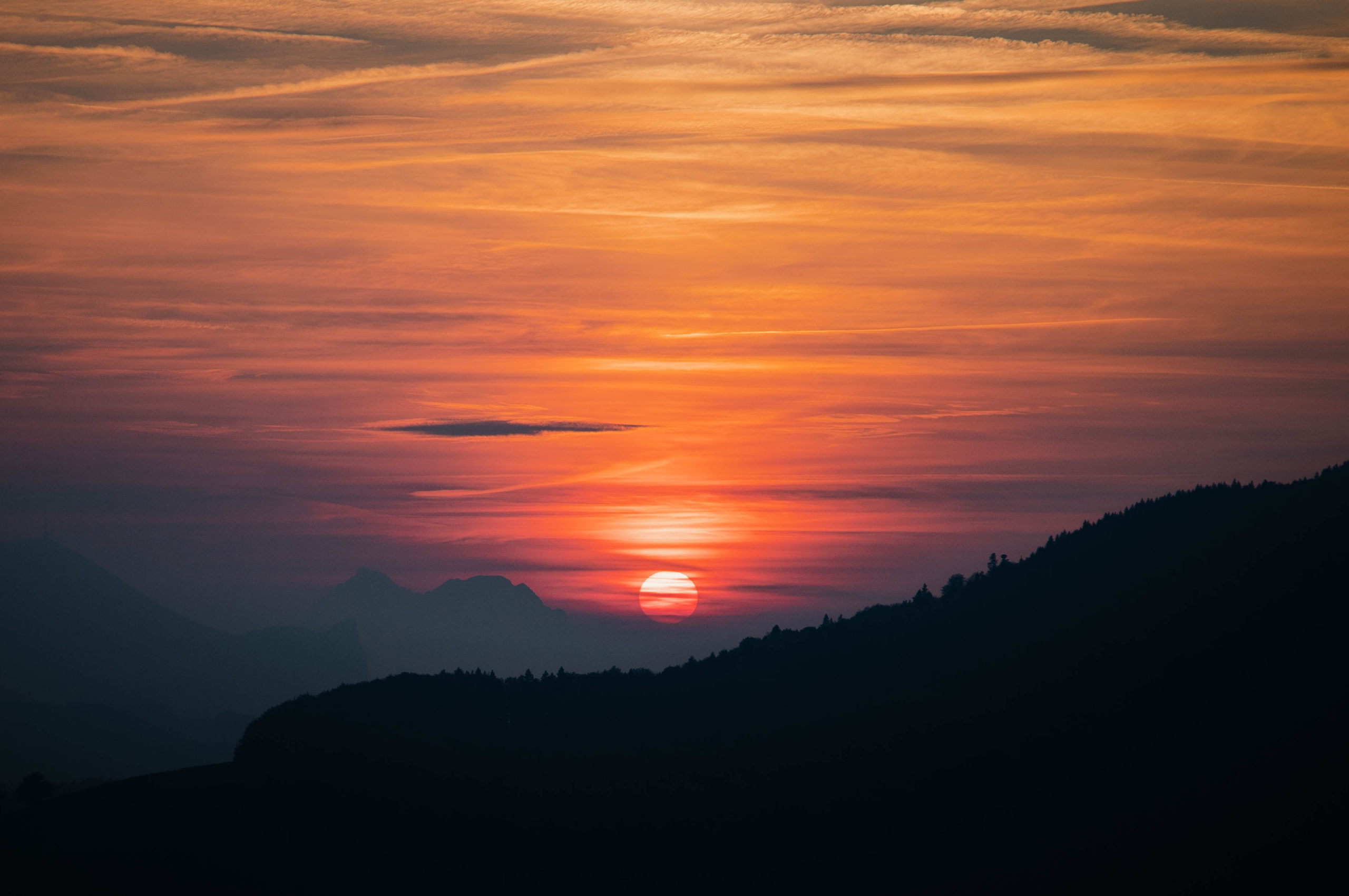 Albanian Mountains Sunset